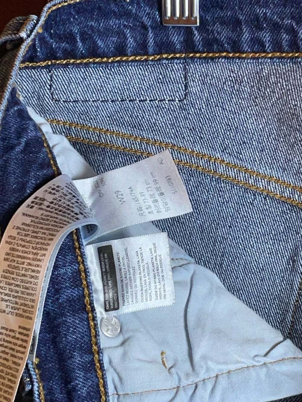 Levi's 501 Original Distressed Cut-Off Denim Shorts Size 29 - Picture 7 of 10